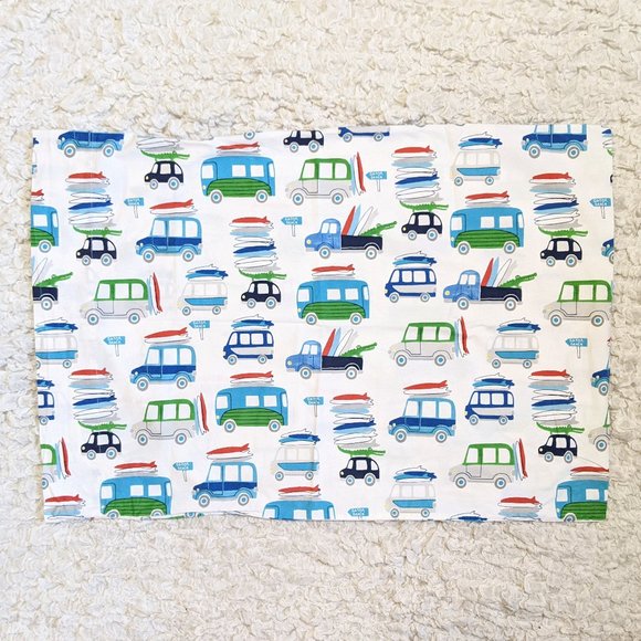 Pottery Barn Kids Other - Pottery Barn Kids Cars Print Standard Pillow Case